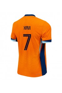 Nederland Xavi Simons #7 Voetbaltruitje Thuis tenue EK 2024 Korte Mouw